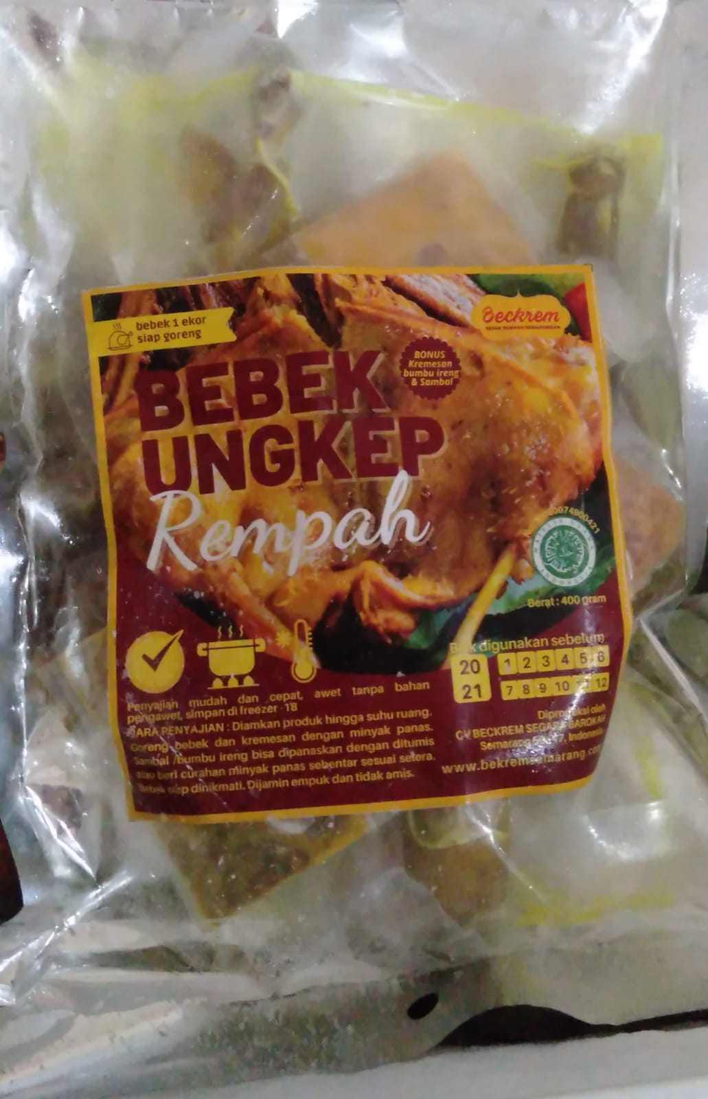 Bebek Ungkep Rempah 1 Ekor