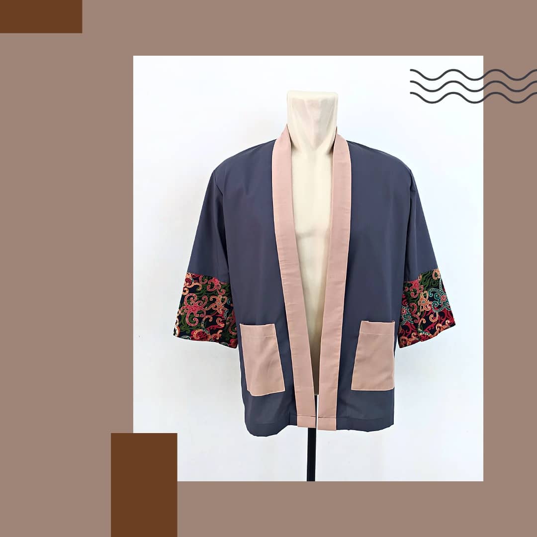 BENEH UNISEX OUTER/KIMONO BATIK KALTIM SIZE FIT TO L