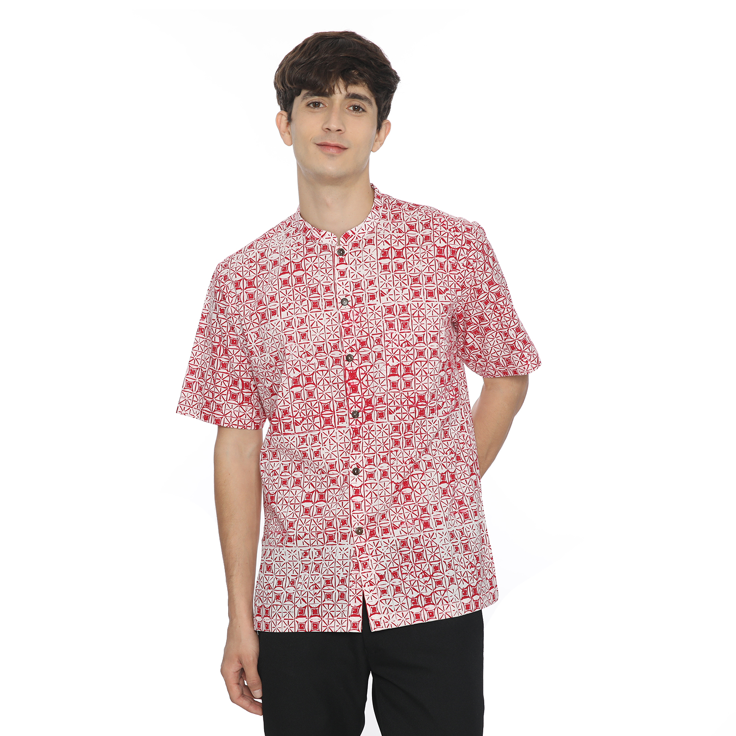 Kemeja Batik Merah Putih