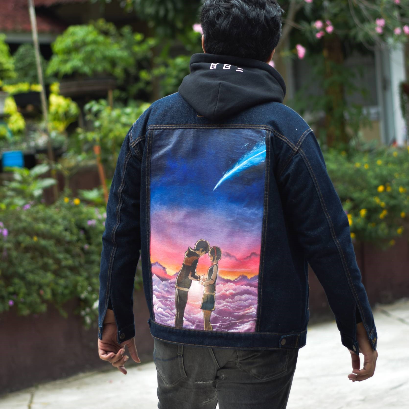 Jaket Custom Lukis (Full, with Background)