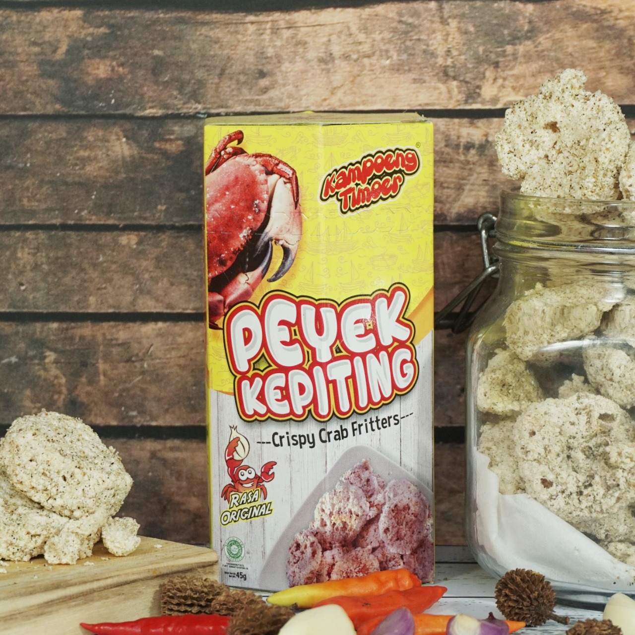 Peyek Kepiting Kampoeng Timoer Rasa Original 40g