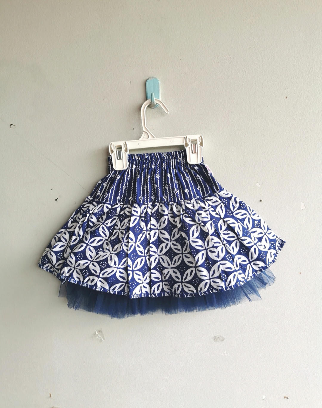 Rok Tutu Tile Biru