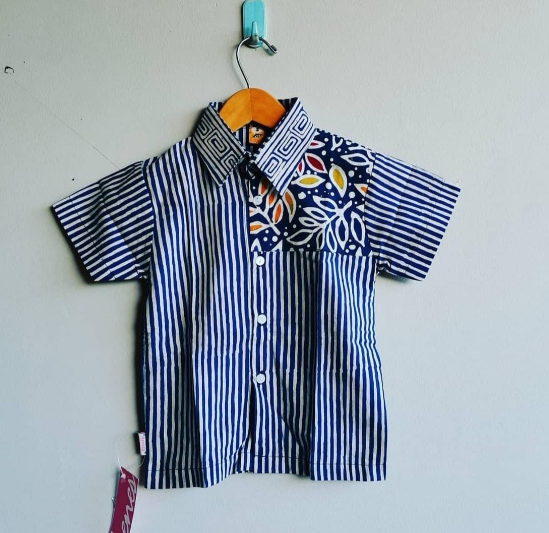 Kemeja Batik Boy Biru