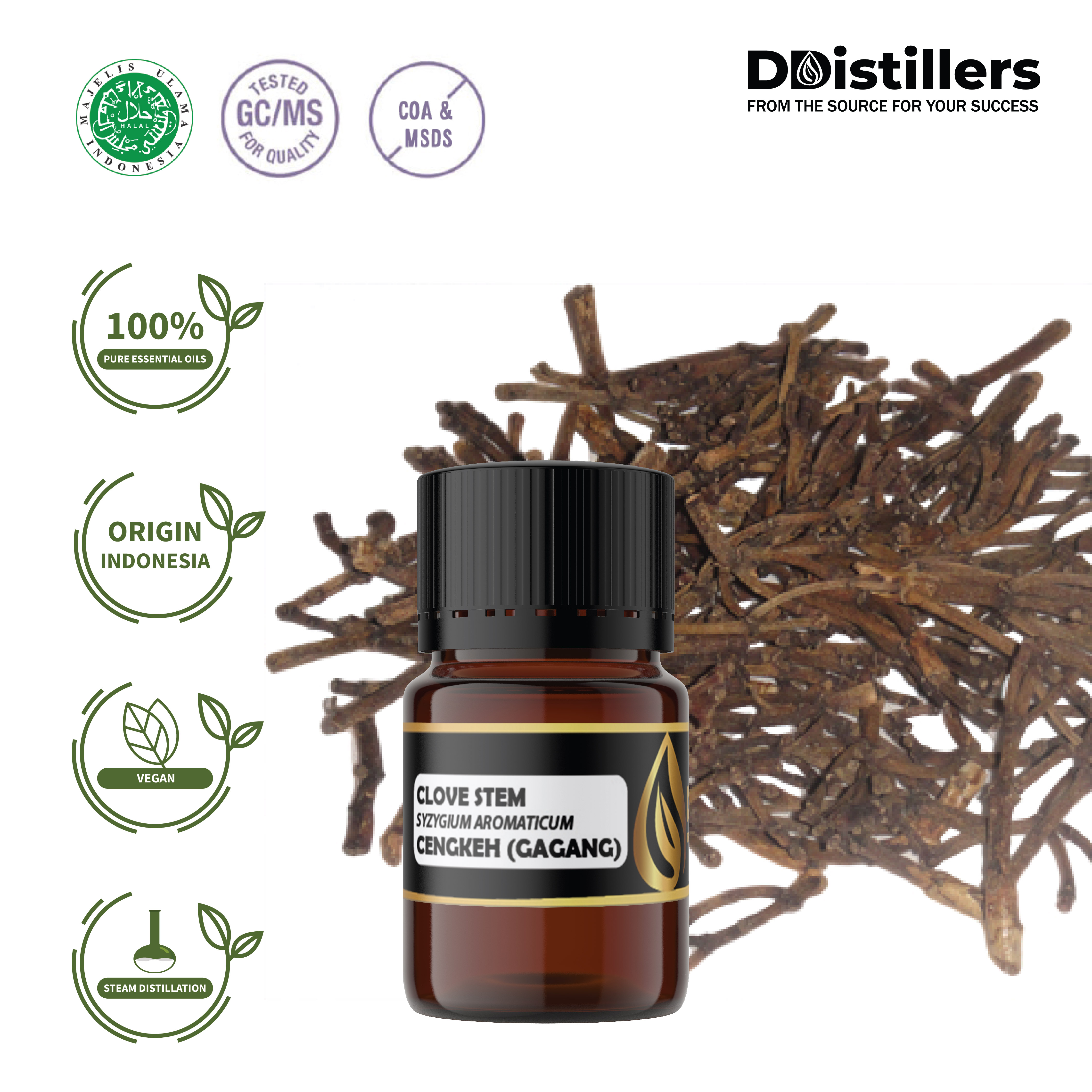 Minyak Cengkeh Gagang / Clove Stem Essential Oil 100% Pure