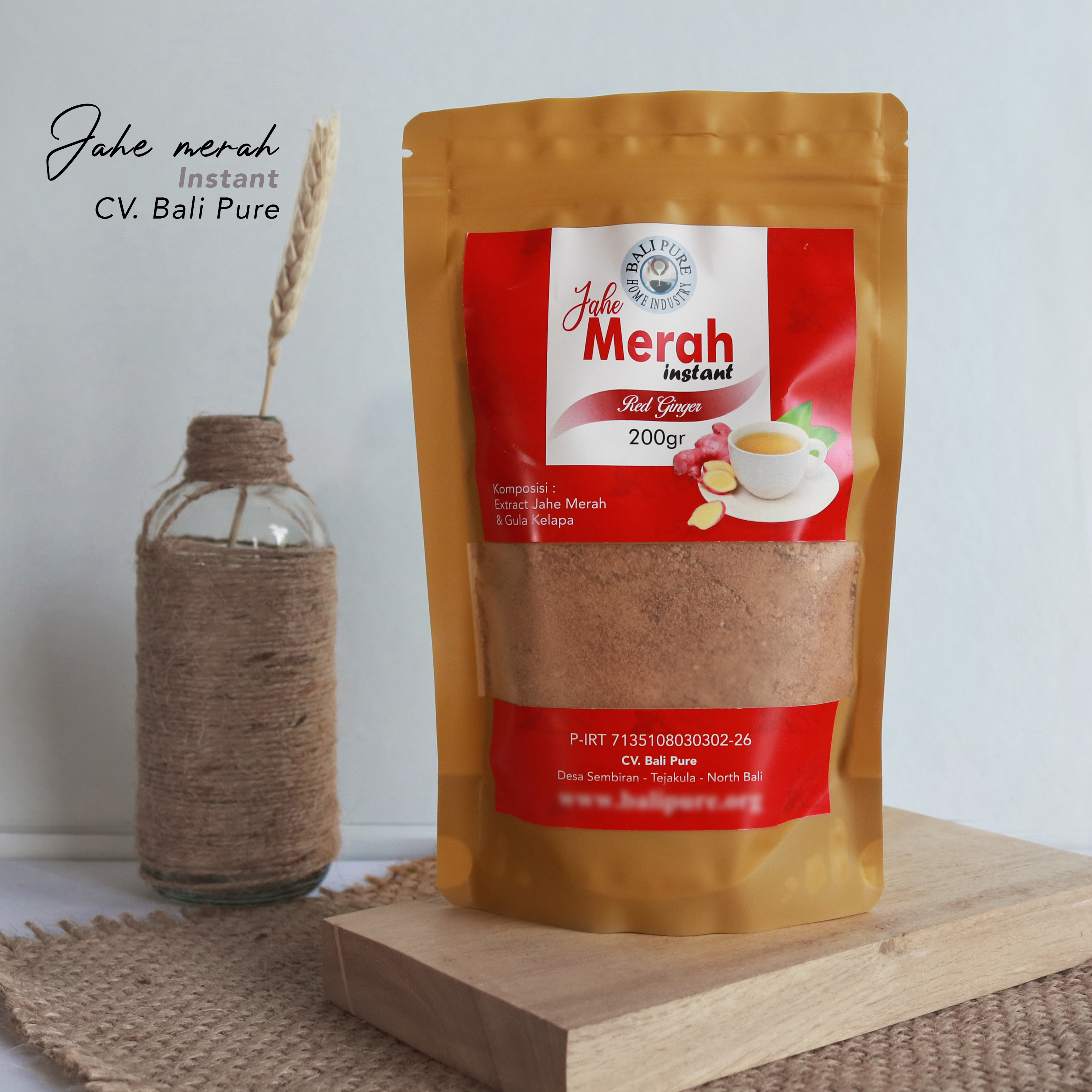 Bali Pure Home Industry - Ekstrak Jahe Merah 200gr Organik