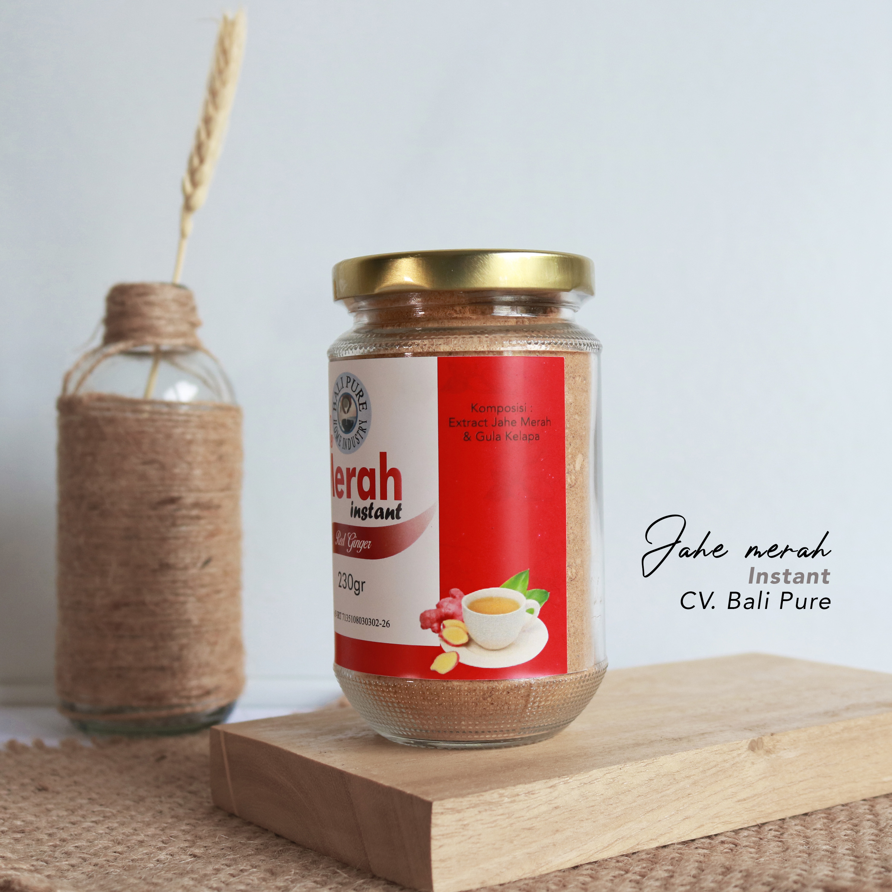 Bali Pure Home Industry - Jahe Merah Instan 230gr Organik