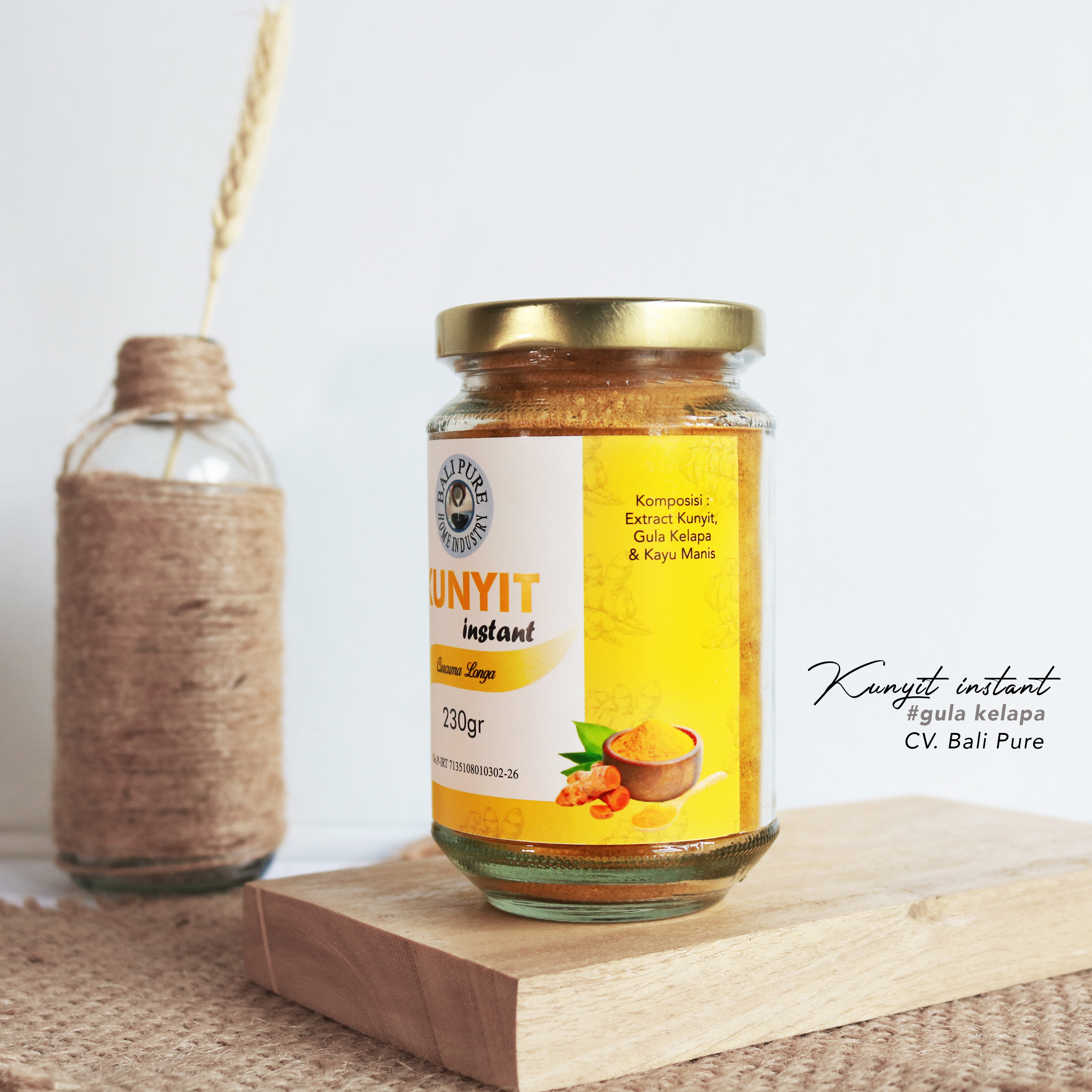 Bali Pure Home Industry - Ekstrak Kunyit Instan 230gr Organik