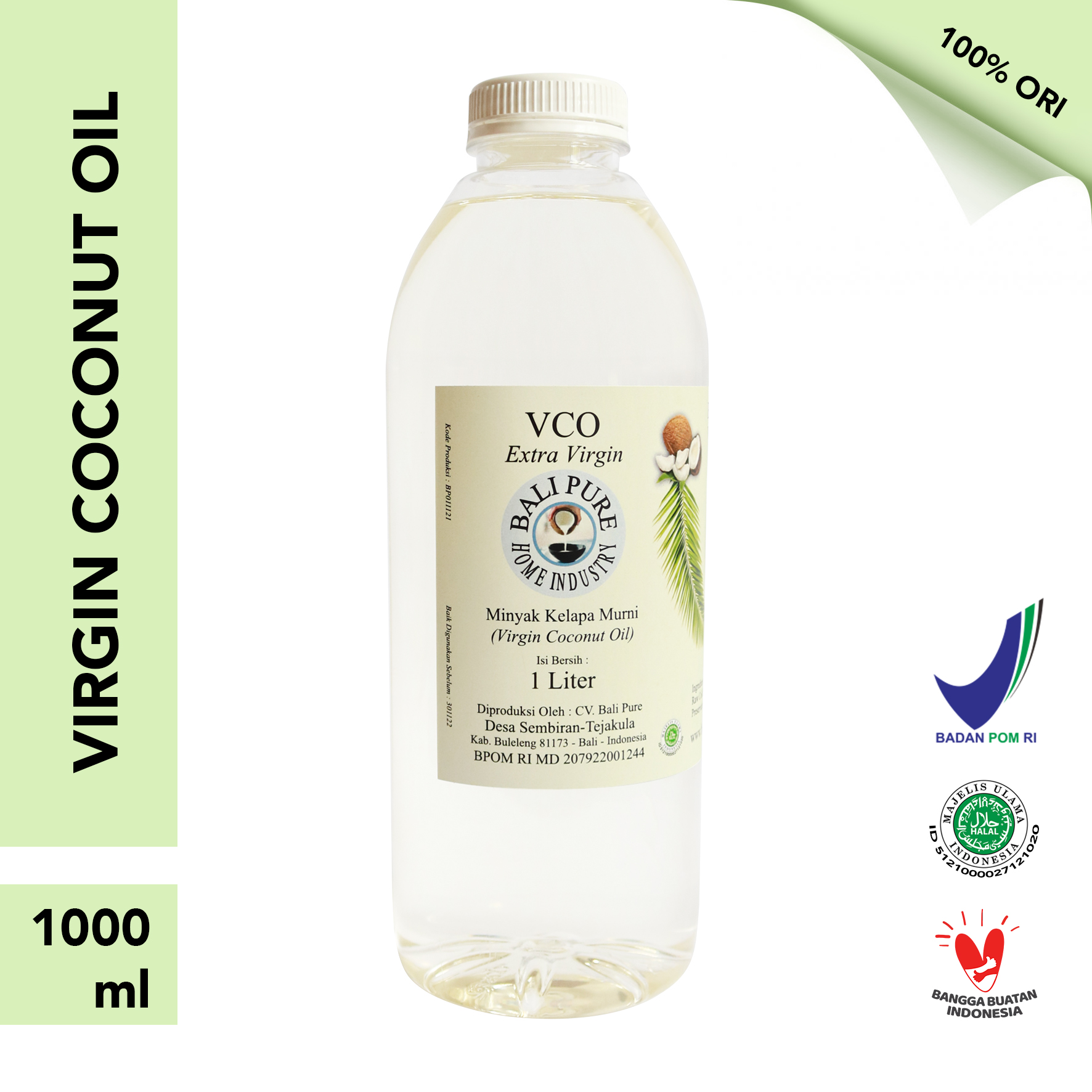 Bali Pure Home Industry - Herbal VCO 1000ml