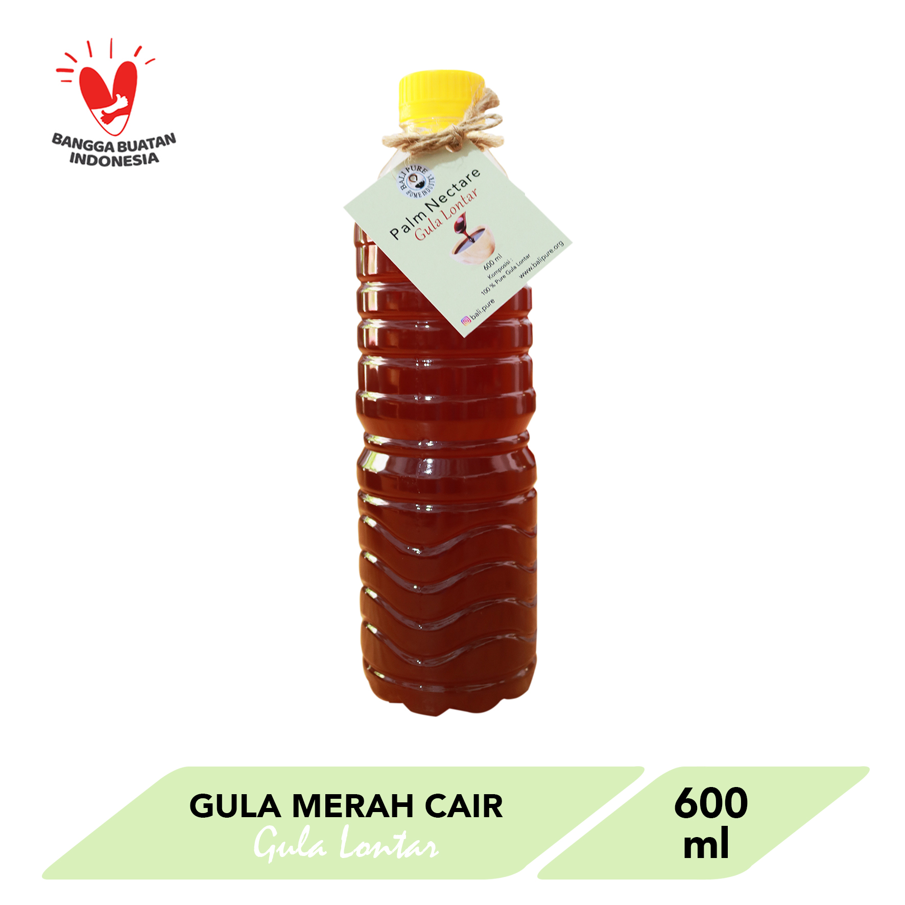 Bali Pure Home Industry - Gula Merah Lontar Cair Manis Alami 600ml