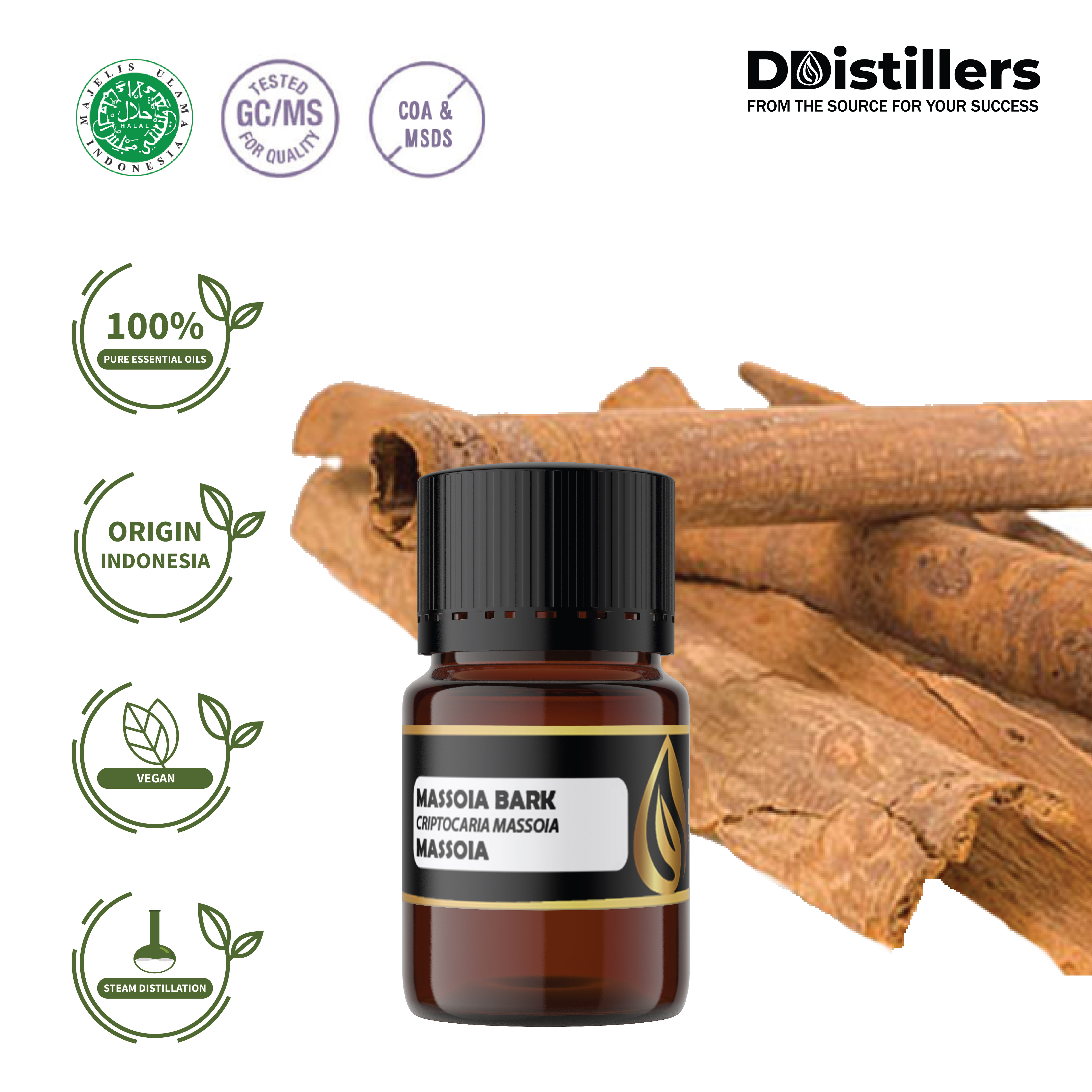 Kulit Pohon Massoia / Massoia Bark Essential Oil 100% Pure