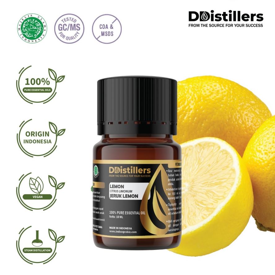 Minyak atsiri Jeruk Lemon / Lemon Essential Oil 100% Pure (10 ml)