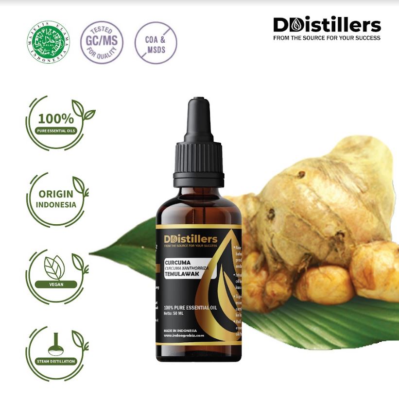 Minyak Atsiri Temulawak / Curcuma Essential Oil 100% Pure