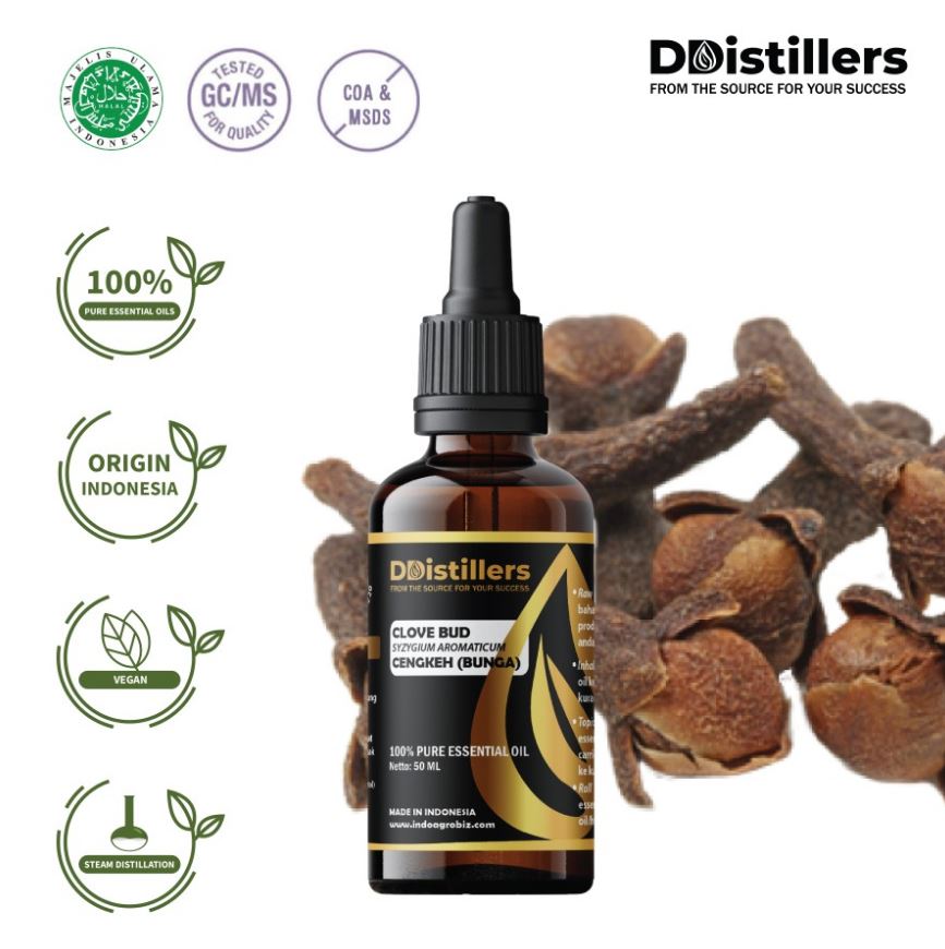 Minyak Atsiri Cengkeh Bunga / Clove Bud Essential Oil 100% Pure