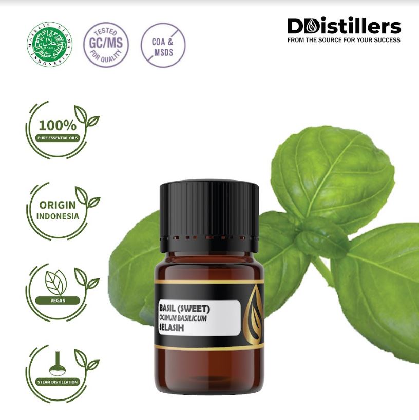 Minyak Selasih / Basil (Sweet) Essential Oil 100% Pure