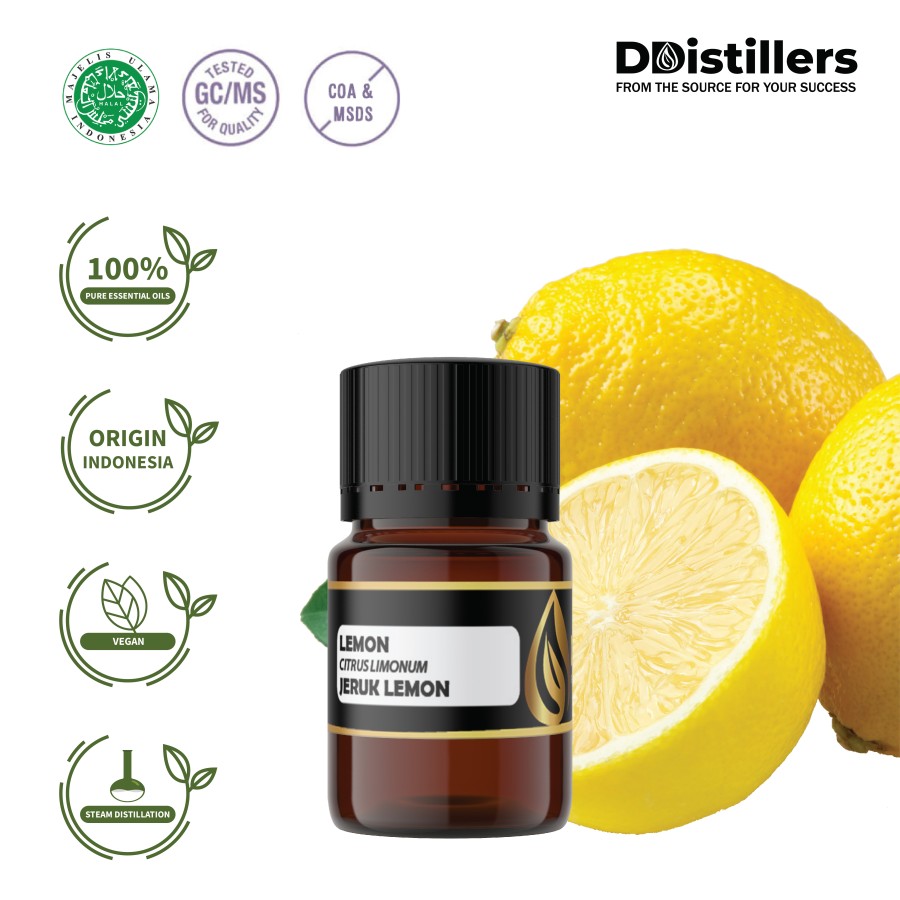 Minyak atsiri Jeruk Lemon / Lemon Essential Oil 100% Pure (2 ml)