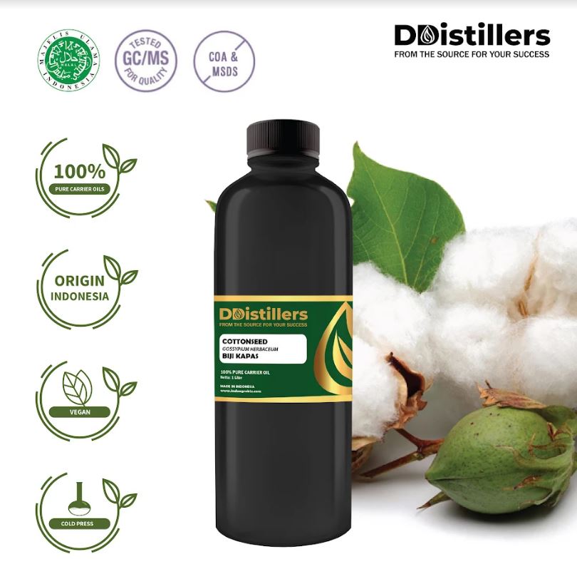 Minyak Biji Kapas / Cottonseed Carrier Oil 100% Pure (500 L)