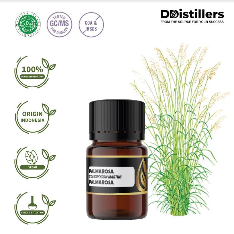 Minyak Atsiri Palmarosa / Palmarosa Essential Oil 100% Pure (2-5 ml)