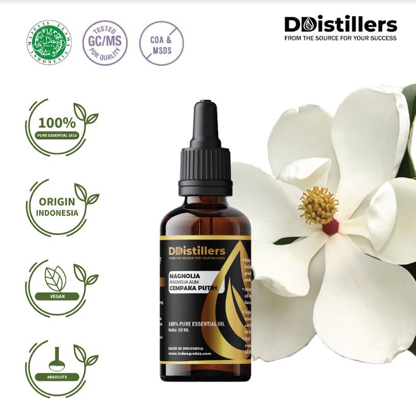 Minyak Cempaka Putih / Magnolia Essential Oil 100% Pure (2-100 ml)