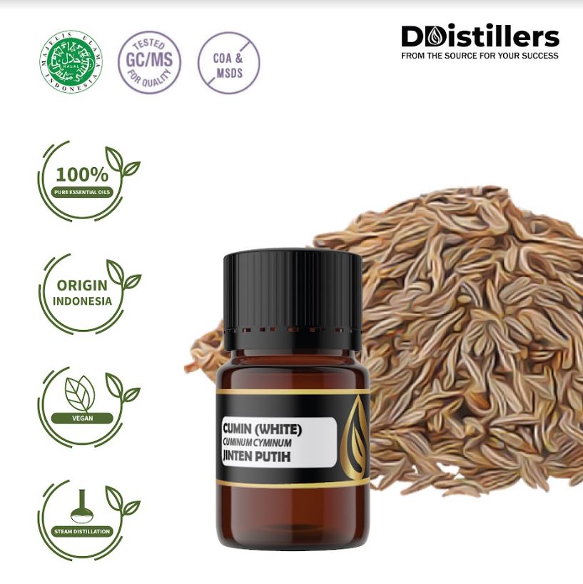 Minyak Atsiri Jinten Putih / Cumin White Essential Oil 100% Pure (2-10 ml)