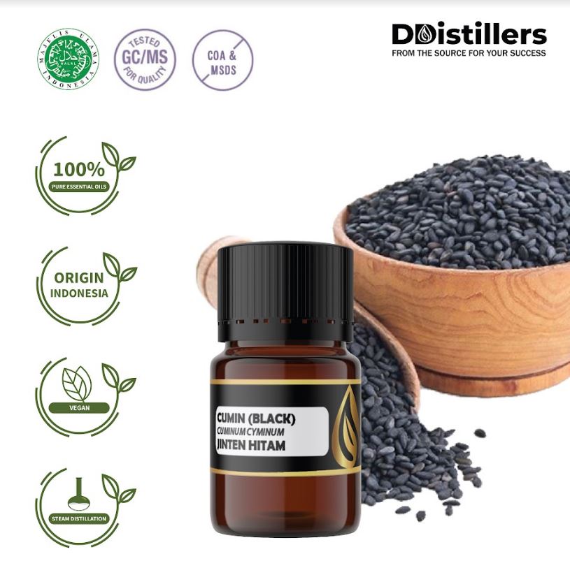 Minyak Atsiri Jinten Hitam / Cumin Black Essential Oil 100% Pure (2-10 ml)