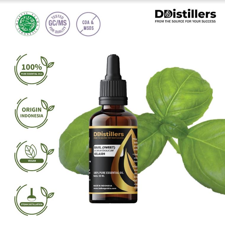 Minyak Selasih / Basil (Sweet) Essential Oil 100% Pure (50-100 ml)