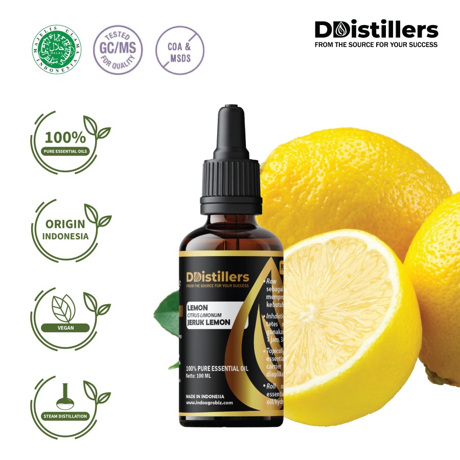 Minyak atsiri Jeruk Lemon / Lemon Essential Oil 100% Pure (100 ml)