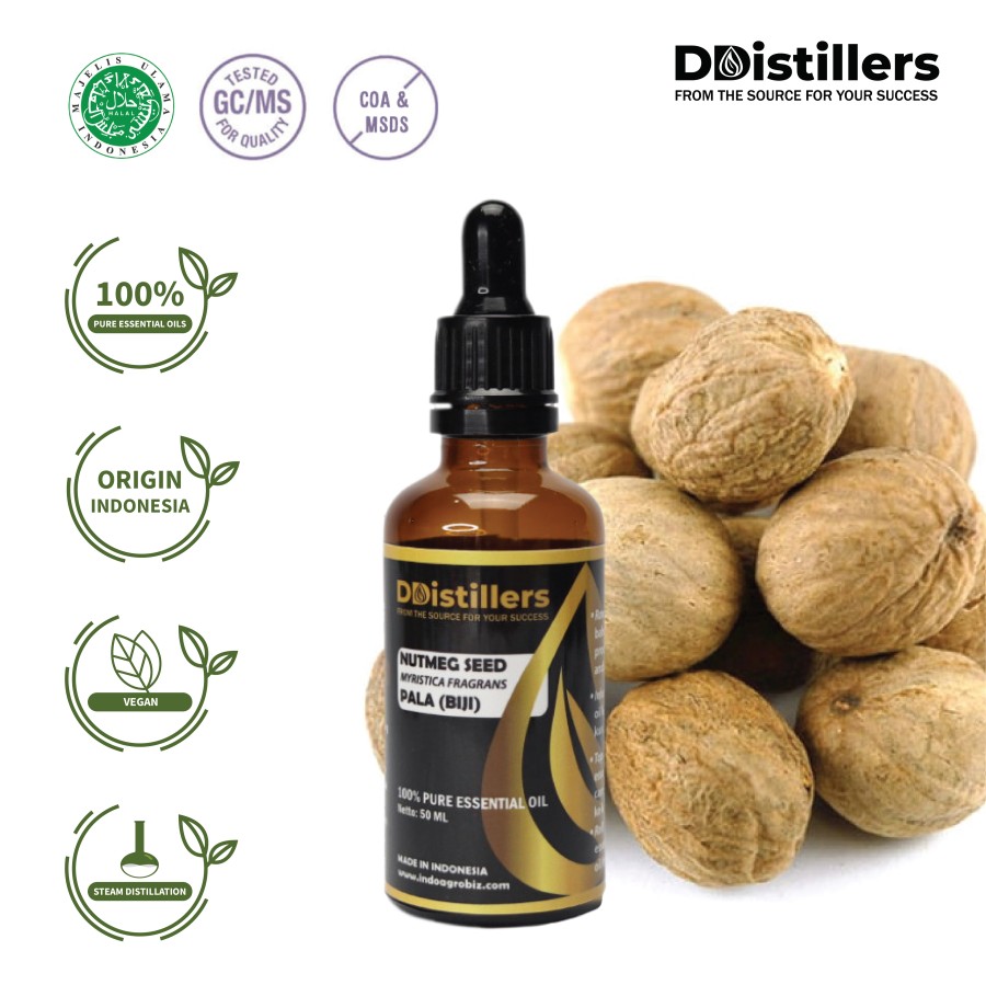 Minyak Atsiri Biji Pala / Nutmeg Seed Essential Oil 100% Pure (50 ml)