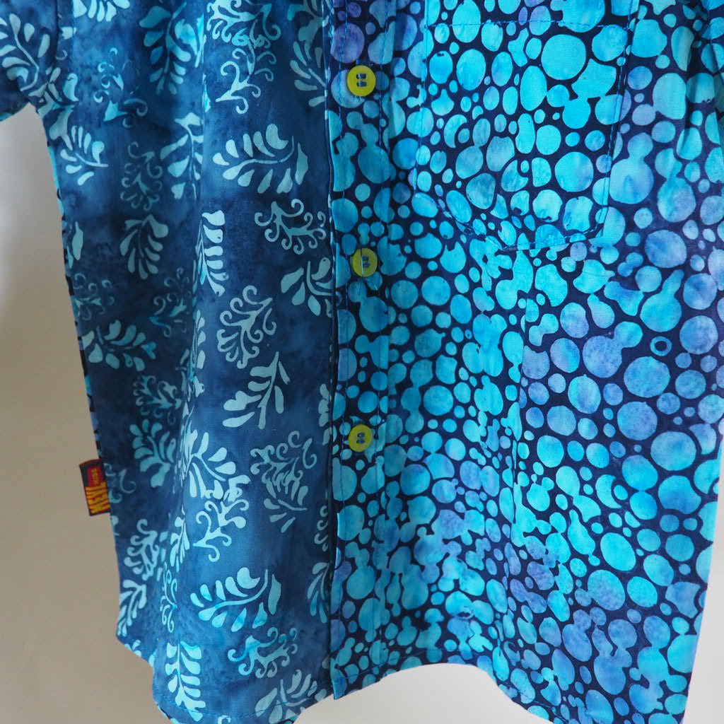 Kemeja Anak Batik Tie Dye Motif Blue Lantern