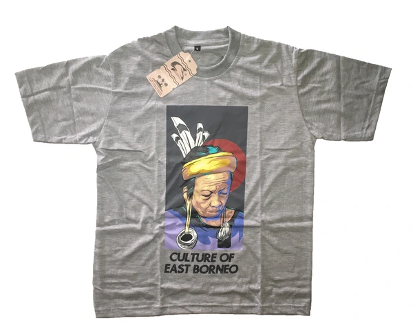 kaos jukut - culture of east borneo kaos oleh oleh samarinda khas kaltim
