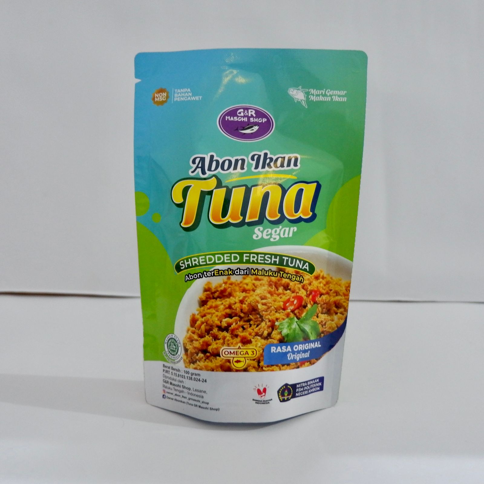 Abon ikan tuna segar rasa original 100 gr