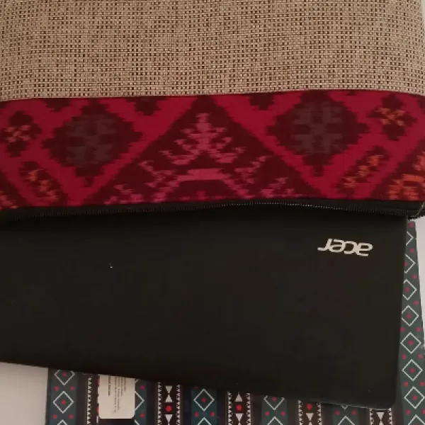 UWAISGEN Tas Laptop Mirah Bag 12 inchi Goni Endek Etnik Bali Handmade
