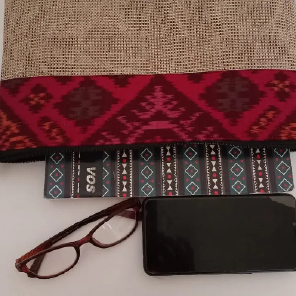 UWAISGEN Tas Laptop Mirah Bag 12 inchi Goni Endek Etnik Bali Handmade