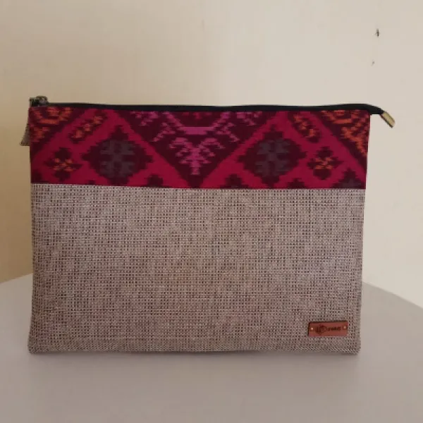 UWAISGEN Tas Laptop Mirah Bag 12 inchi Goni Endek Etnik Bali Handmade