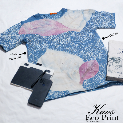 kaos batik ecoprint