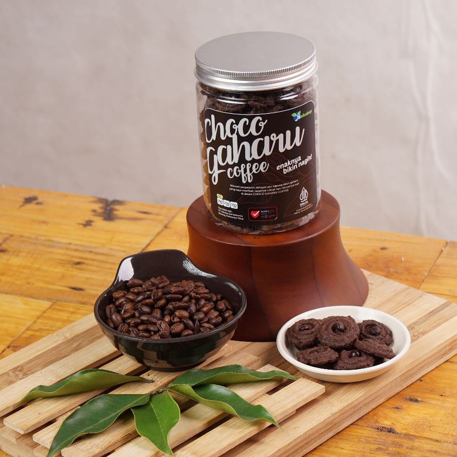 Choco Gaharu Coffee Cookies @kemasan Toples