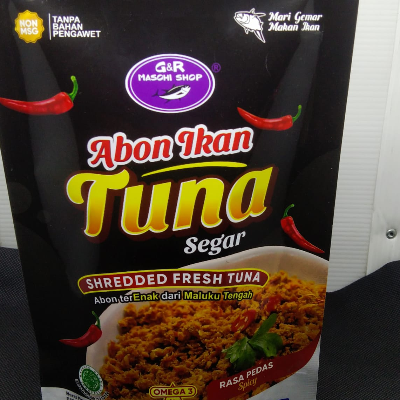 Abon ikan tuna segar rasa pedas 100 gr