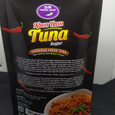 Abon ikan tuna segar rasa pedas 100 gr