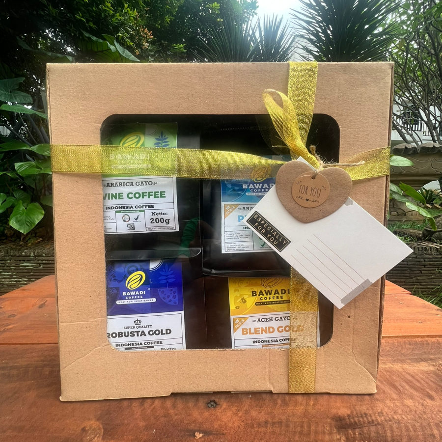 Hampers Parcel Hadiah Gift Bawadi Coffee Kopi (Paket A)