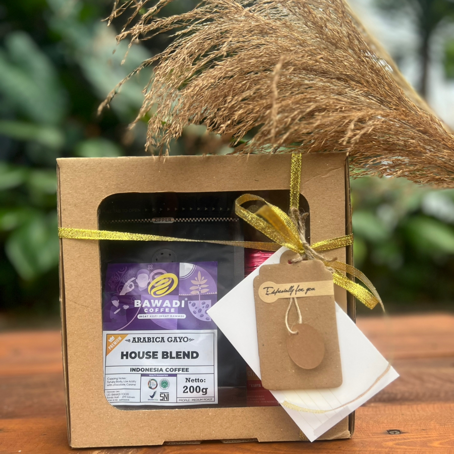 Hampers Parcel Hadiah Gift Bawadi Coffee Kopi (Paket D)