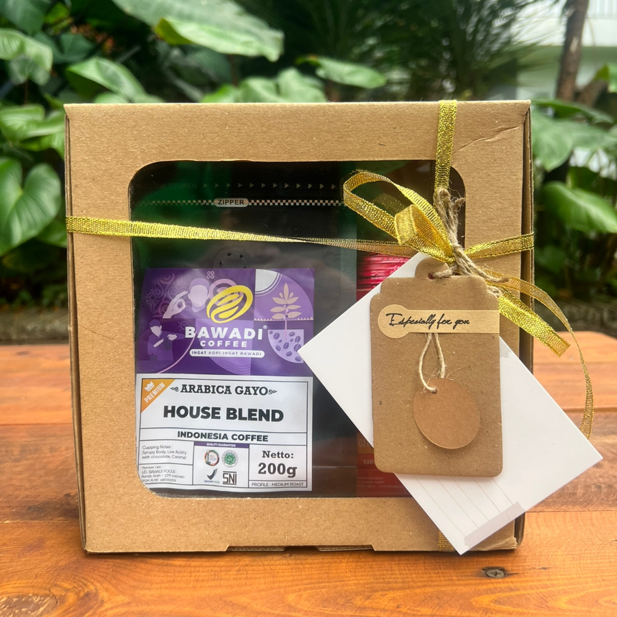 Hampers Parcel Hadiah Gift Bawadi Coffee Kopi (Paket D)