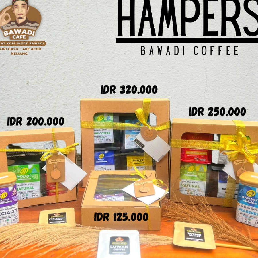 Hampers Parcel Hadiah Gift Bawadi Coffee Kopi (Paket C)