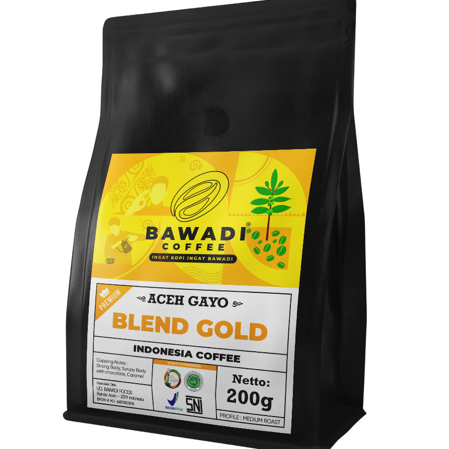 Bawadi Kopi Blend Gold Aceh Gayo 200gr