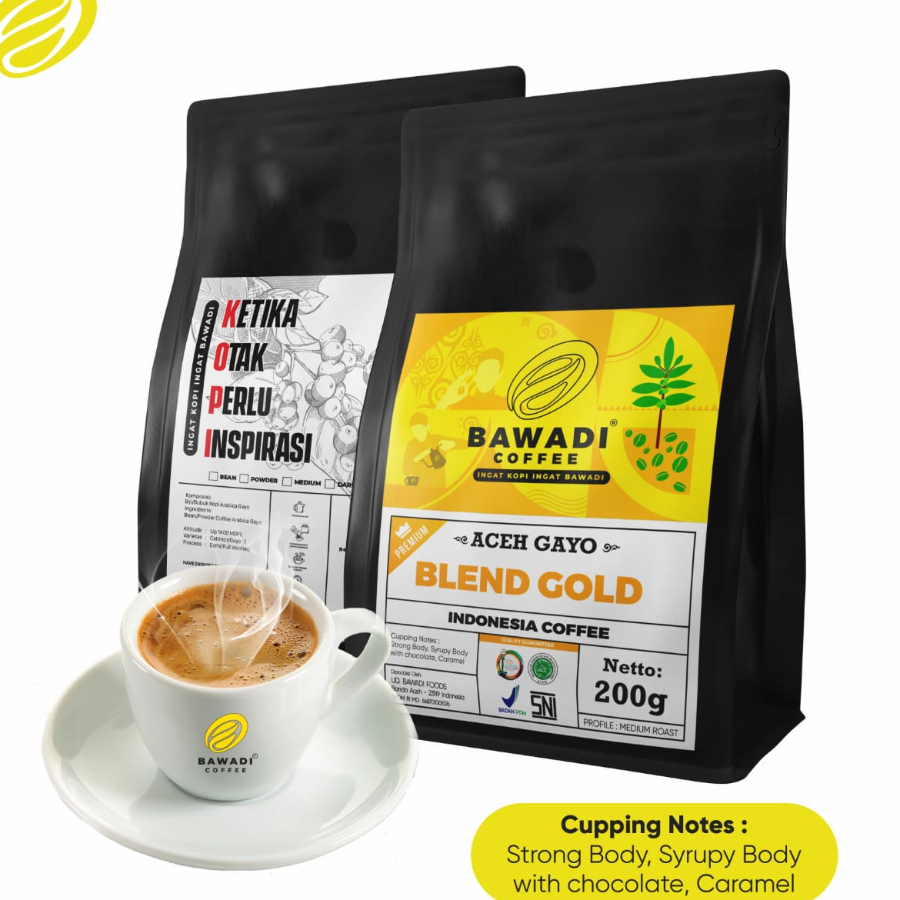 Bawadi Kopi Blend Gold Aceh Gayo 200gr