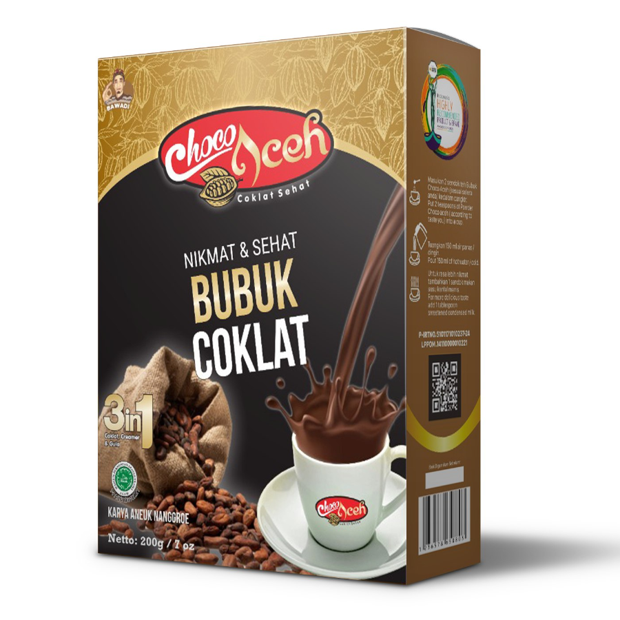 Bawadi Bubuk Coklat Aceh 200g - Cocoa Powder Aceh