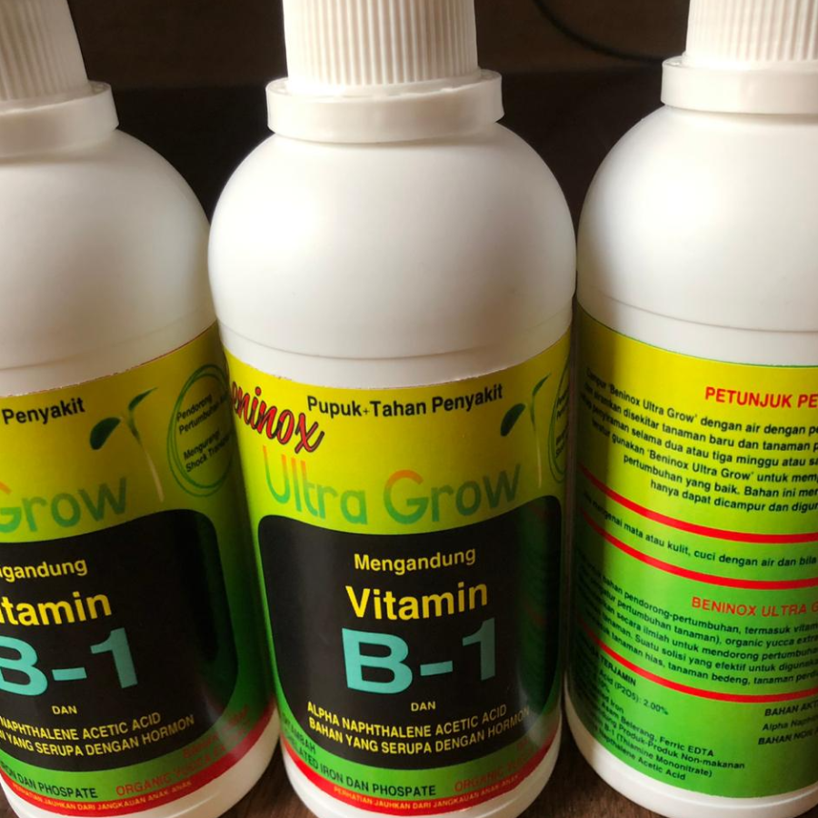 PUPUK VIT B1 VITAMIN - Vitamin B1 Tanaman Beninox Ultra Grow 500ml