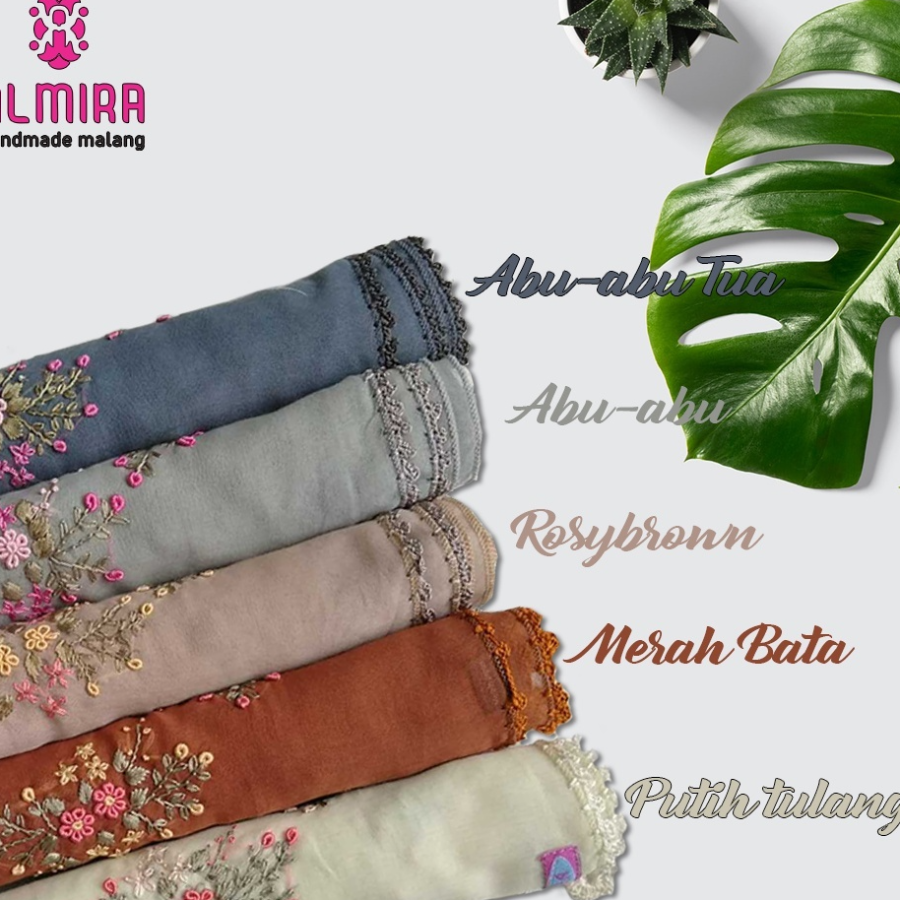 Jilbab Sulam Keliling Motif 5