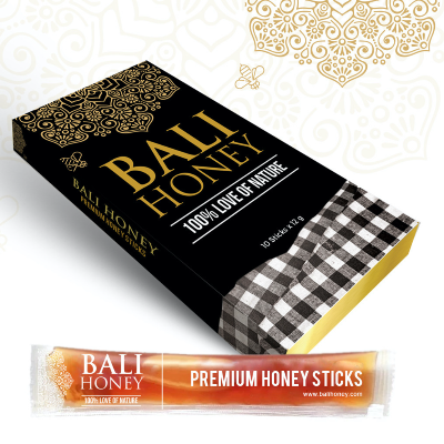 Bali Honey, Natural Raw Honey, Premium Stick 10x12gr /box