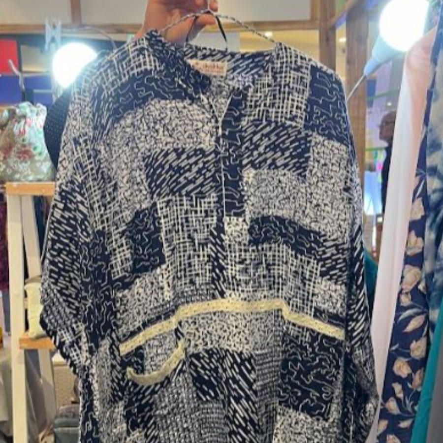 Piyama lengan panjang motif rayon