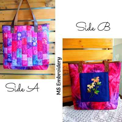 Totebag Hand Bag Tas Sulam Kombinasi Patchwork A