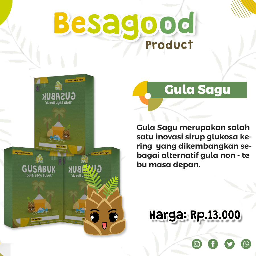 Besagood Gula Sagu Bubuk 25 Gram